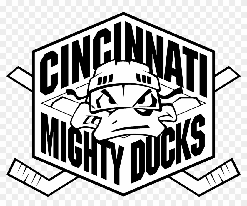 Logo Png Transparent Svg Vector Freebie Black - Cincinnati Mighty Ducks Clipart #3144389