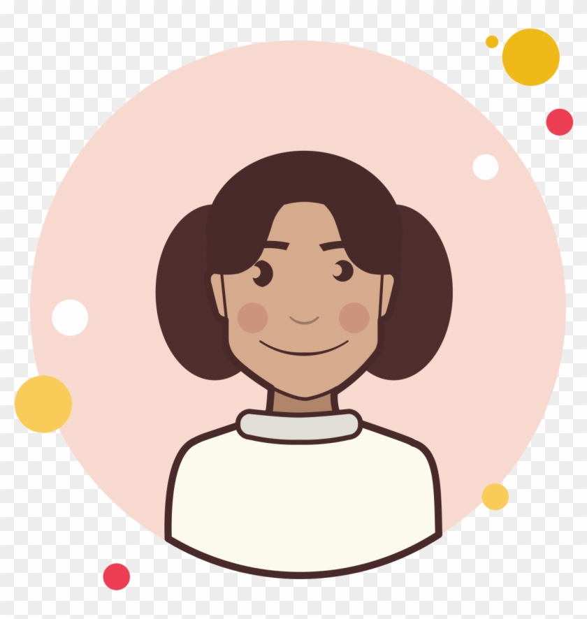 Princess Leia Icon - Cartoon Clipart