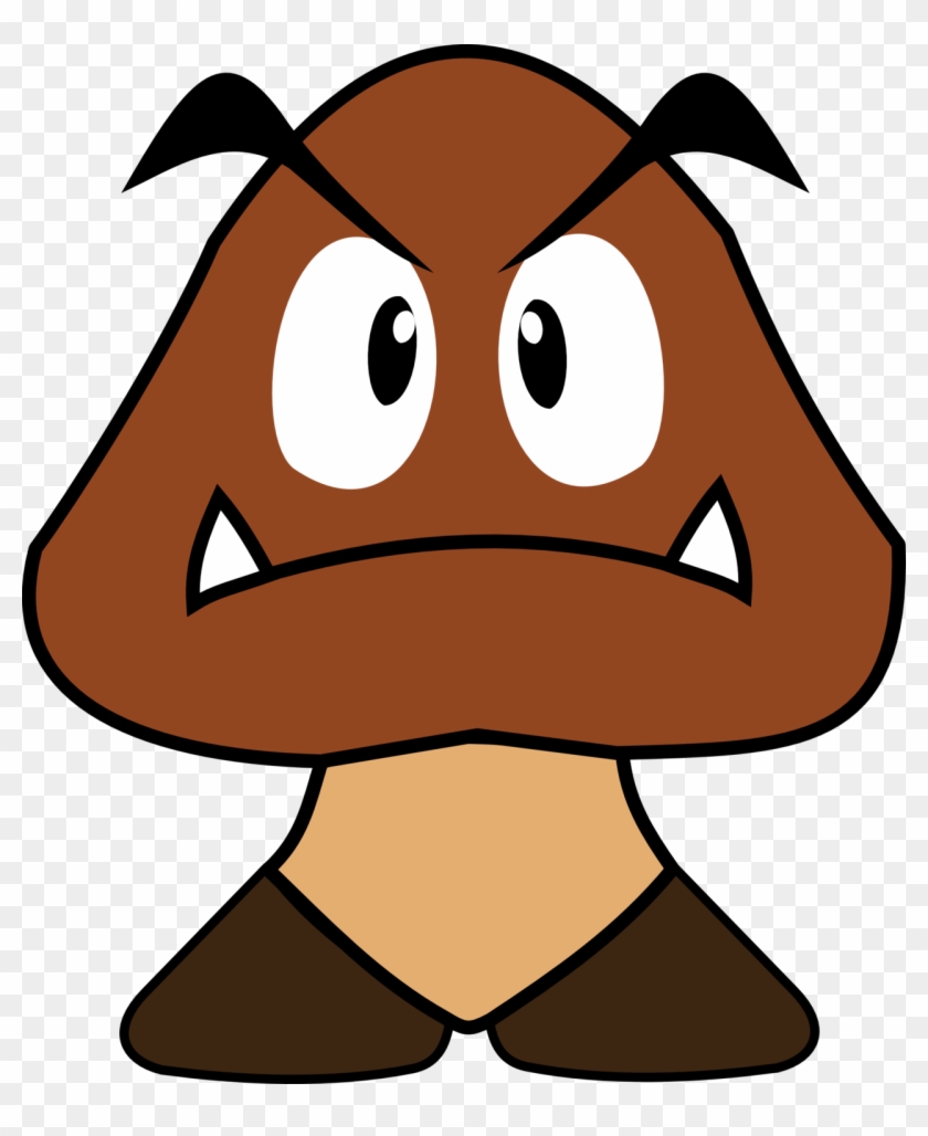 Mario Clipart Goomba - Mario Goomba 2d Png Transparent Png