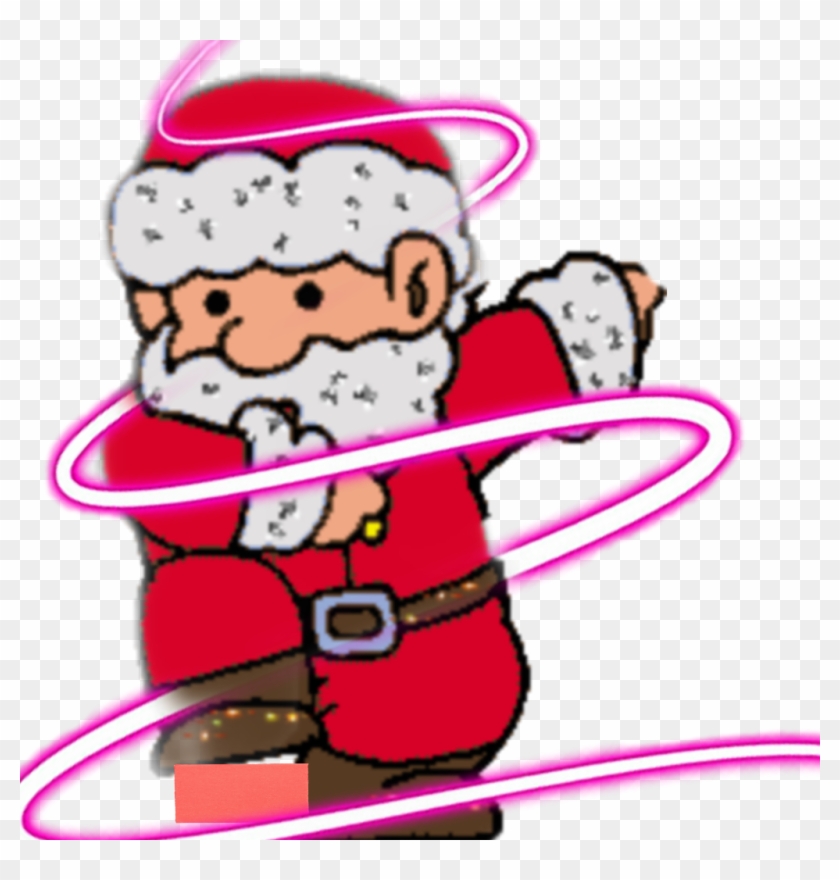 Dabbing Sticker - Santa Music Gif Clipart