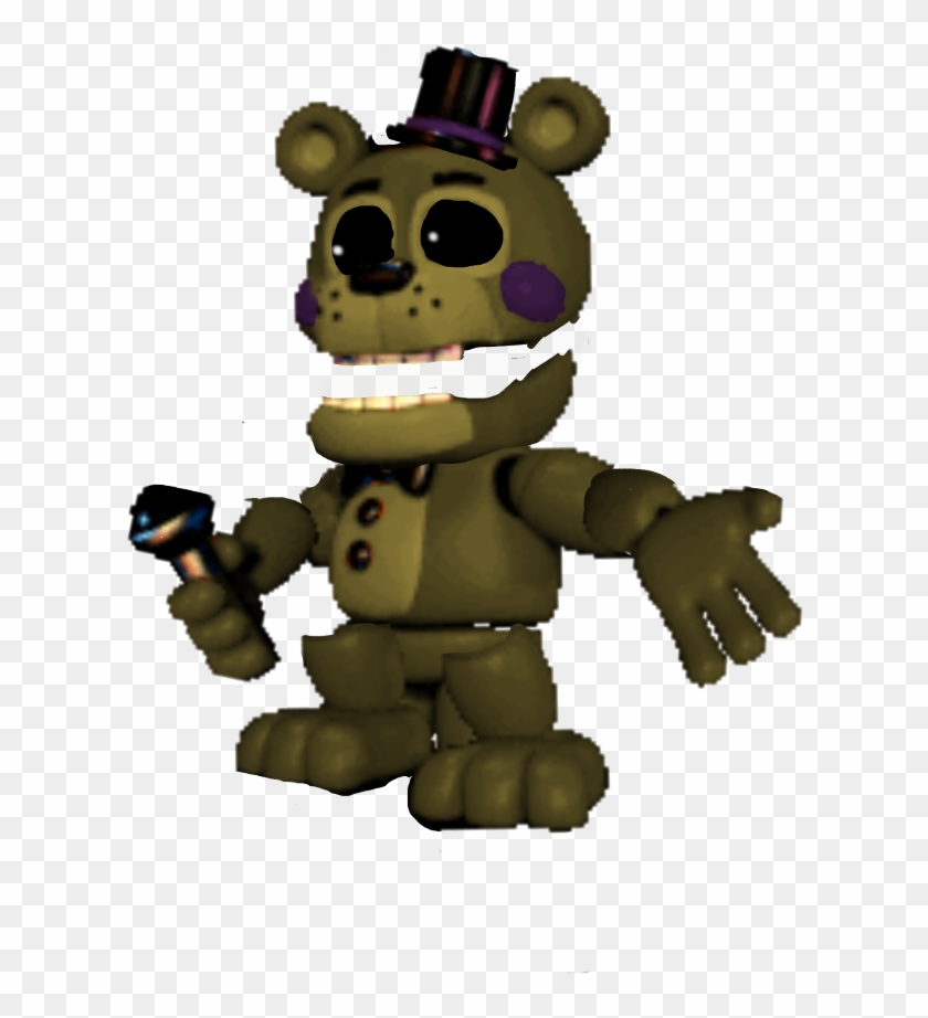 Picture Black And White Stock Cool Guy Clipart - Fnaf World Golden Toy Freddy - Png Download