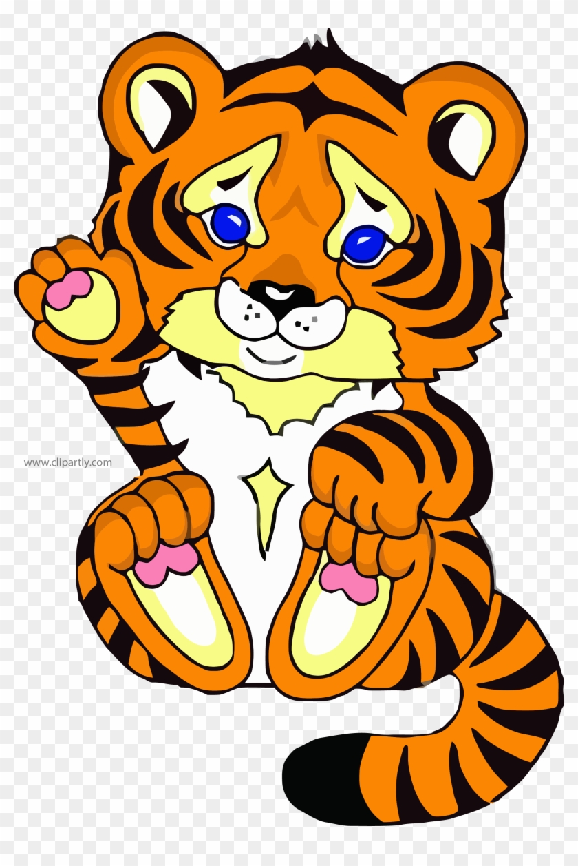 Hello Baby Tigger Cat Image Clipart Png - Tiger Cross Stitch Chart Transparent Png #3145407
