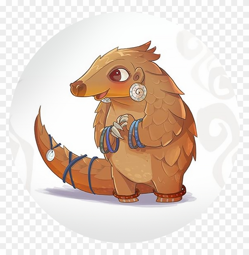 Pangolin's Puzzle - Pangolin Cartoon Clipart #3145536