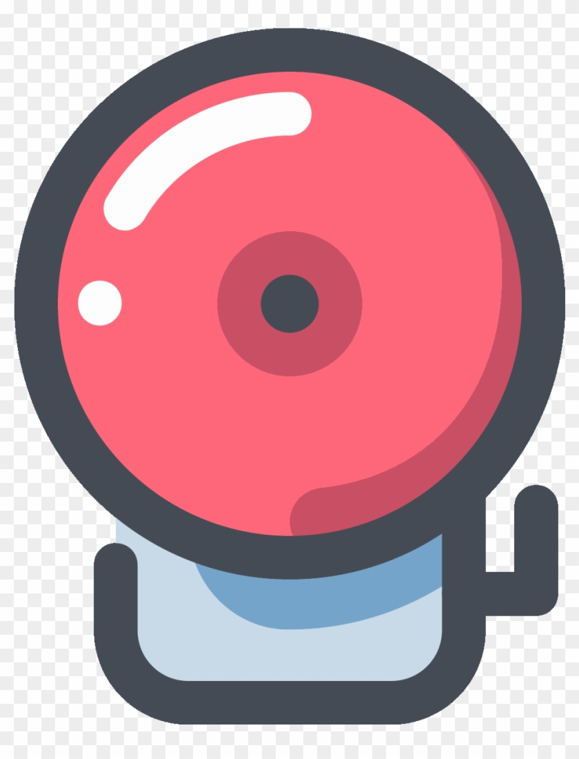 Fire Alarm Icon - Circle Clipart