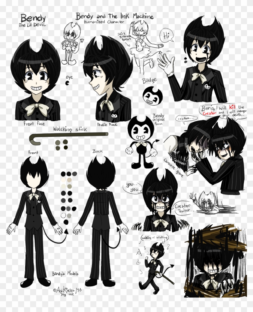 Bueno, Como Ya Saben Batim, Es Un Juego Que Salio Ya - Bendy And The Ink Machine Anime Version Clipart