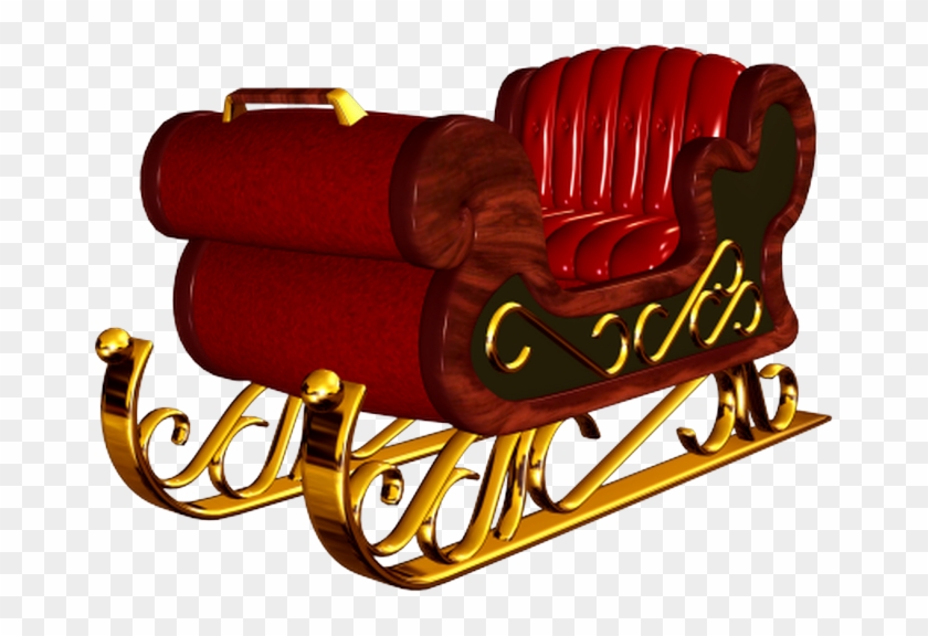 Santa Sleigh Transparent Png Clipart #3147066