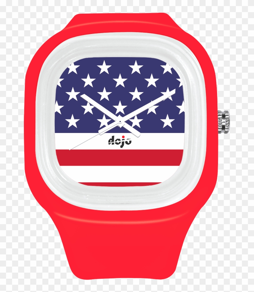 American Flag Watch Clipart