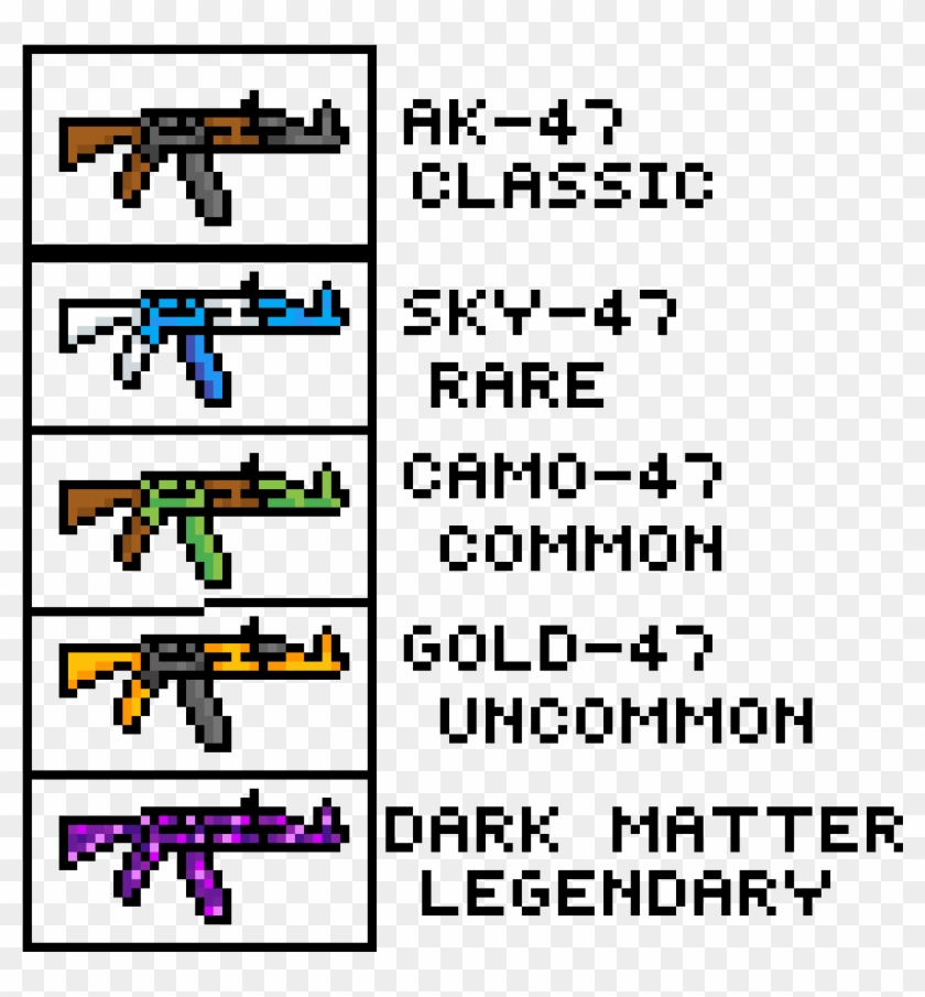 Ak-47 Skin Sheet - Illustration Clipart