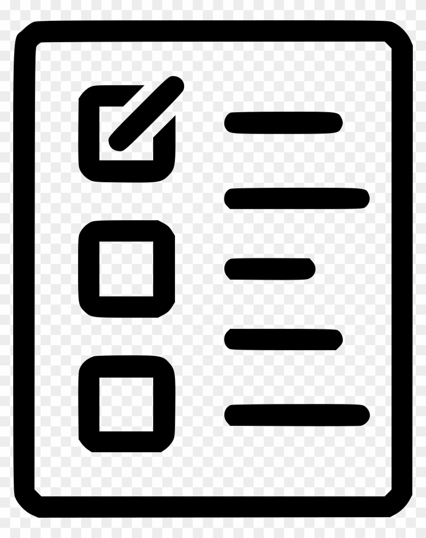 Checklist List Paper Receipt Report Svg Png Icon Free - Paper List Icon Clipart #3147747