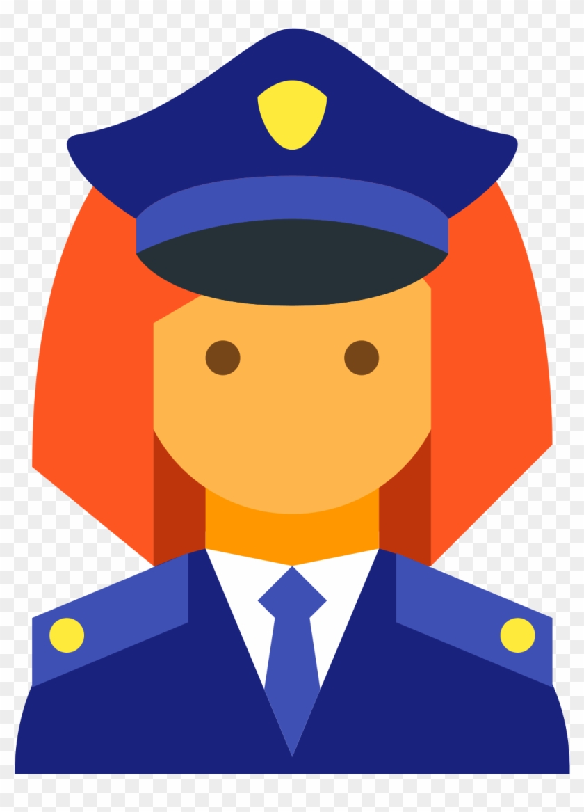 Hacker 1 Icons For - Women Police Officer Icon Clipart #3147797