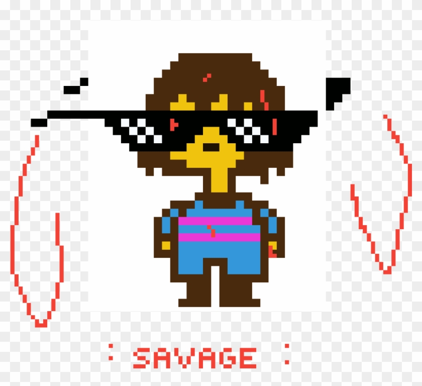 Savage - Undertale Gif Frisk And Flowey Clipart