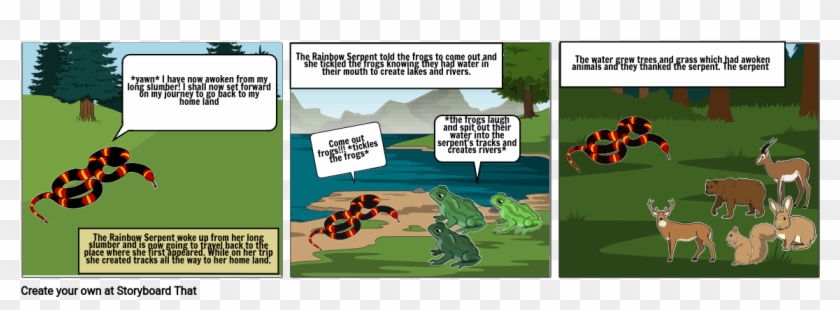 Rainbow Serpent Myth - Cartoon Clipart #3148187