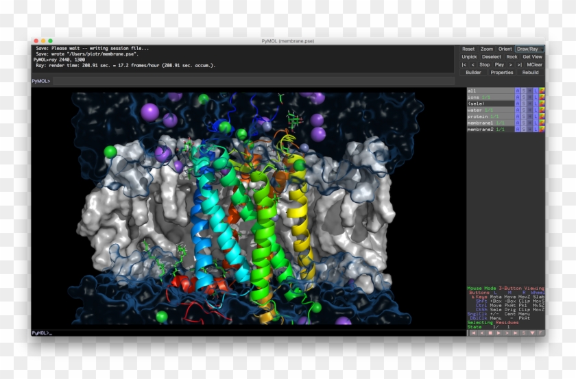 Org Click Here For Transparent Background - Pymol 2.0 Clipart (#3148472