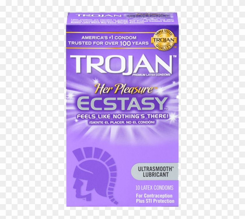 Trojan™ Her Pleasure™ Ecstasy™ - Her Pleasure Condoms Clipart