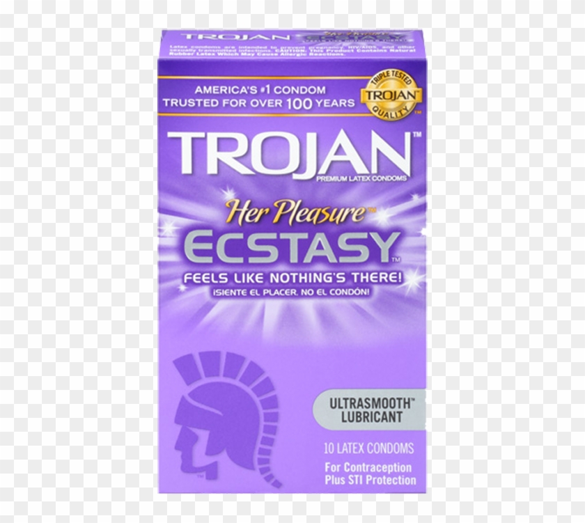 Trojan™ Her Pleasure™ Ecstasy™ - Her Pleasure Condoms Clipart #3148560