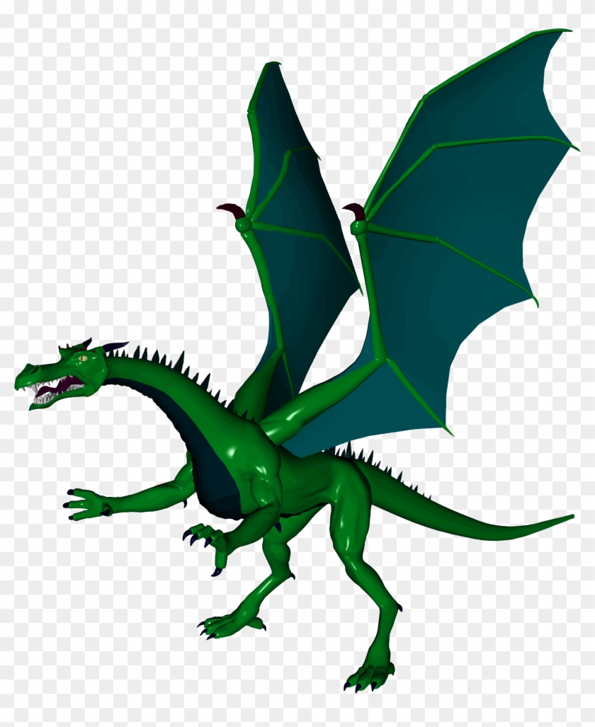 This Free Icons Png Design Of Green Dragon - Ảnh Khủng Long Bay Clipart
