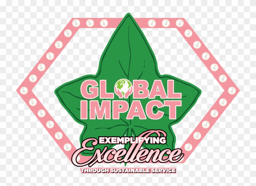 Global Impact - Alpha Kappa Alpha Hbcu For Life Clipart #3148950