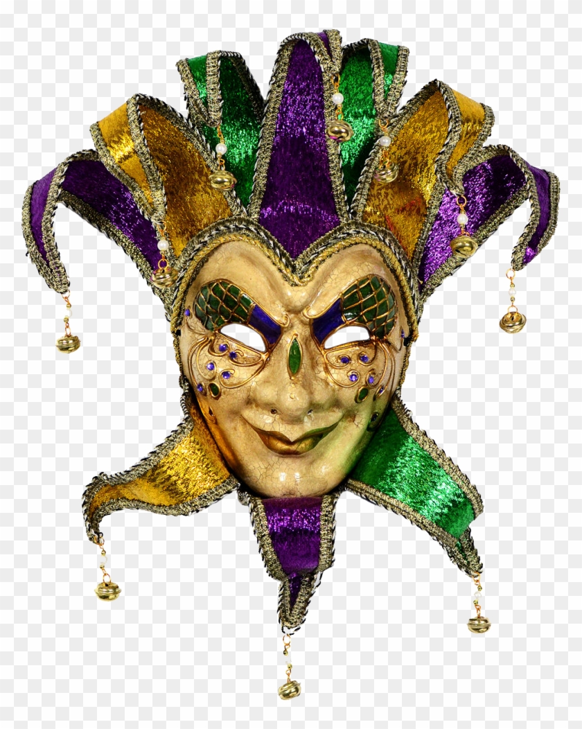 Mardi Gras Jester Mask Clipart