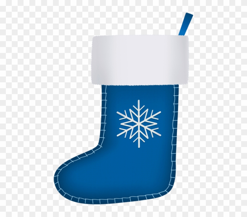 Blue Christmas Stocking Png , Png Download - Christmas Stocking Clipart