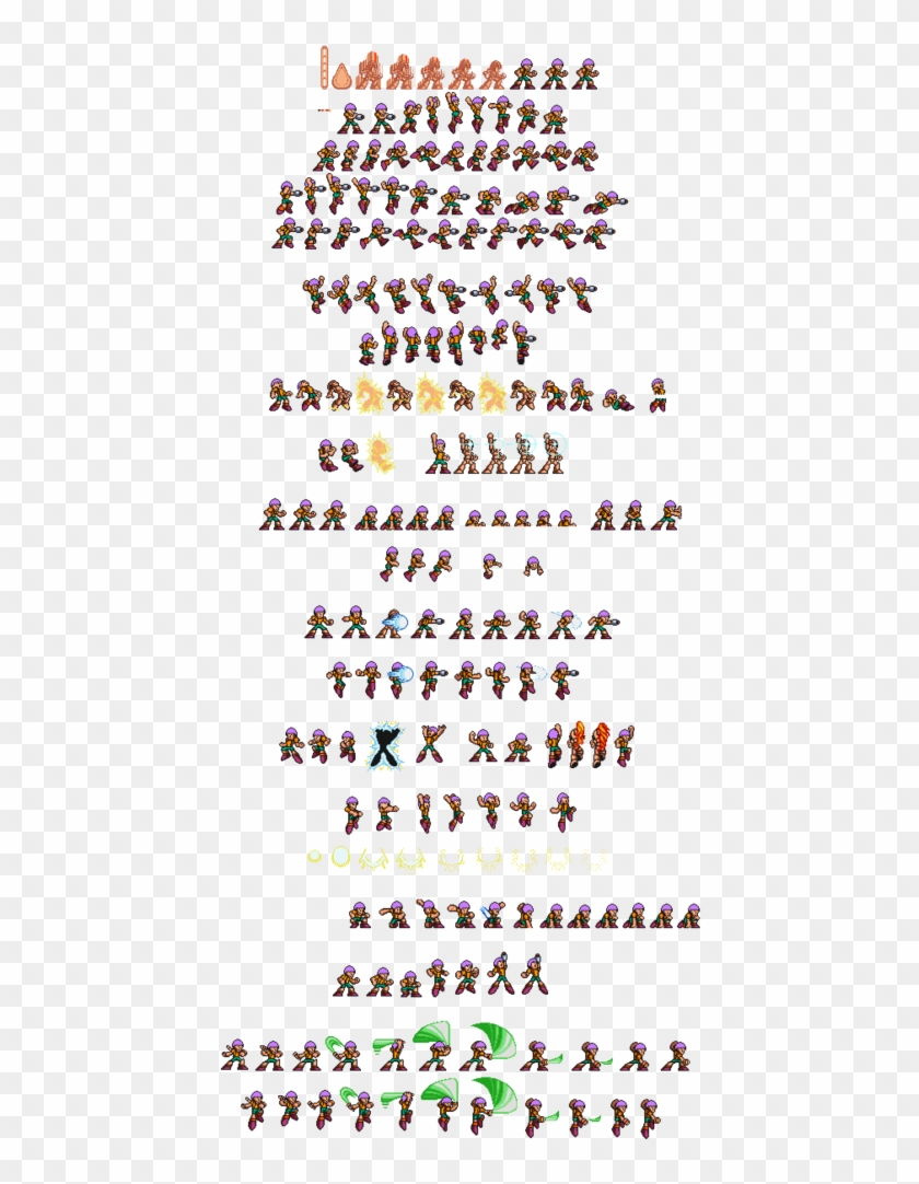 Photo Modern Charle Brown X Style Sprite Sheet Color - 16 Bit Megaman X Sprite Clipart