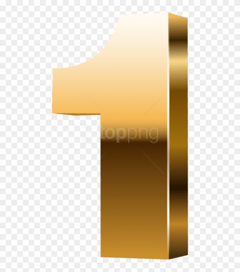 Free Png Download Number One 3d Gold Clipart Png Photo - Gold Number 1 Png Transparent Png