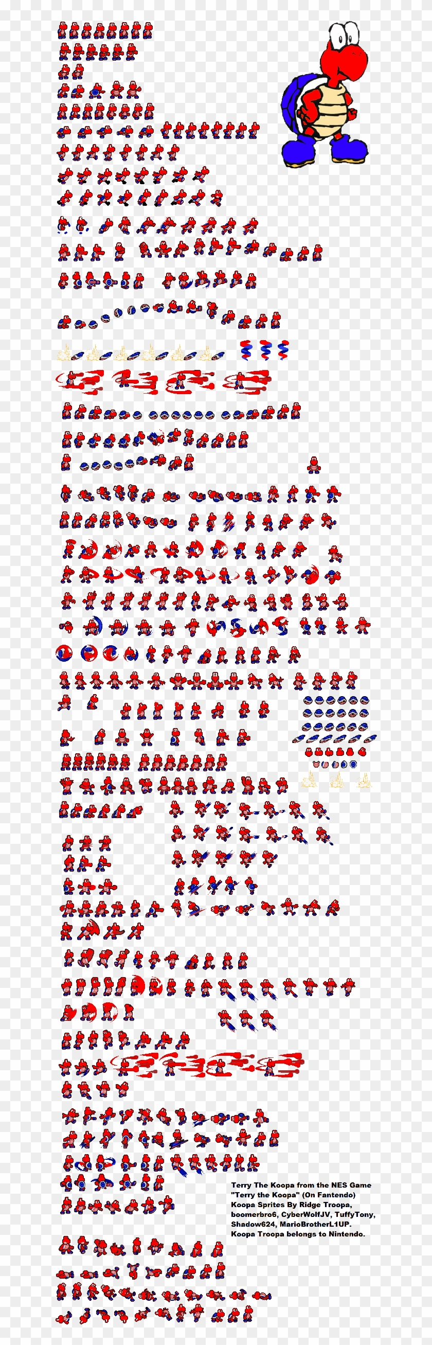 Koopa Bros Sprite Sheet Clipart #3150742