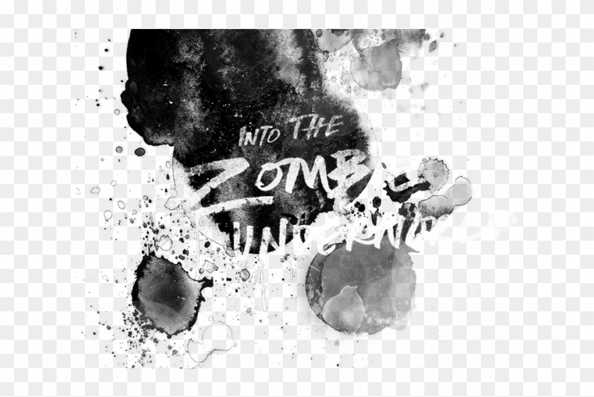 Drawn Zombie Deeply - Monochrome Clipart