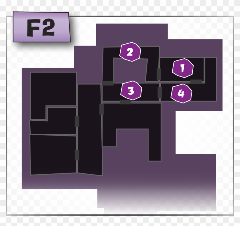 Clear Octagon Webbing Png - Luigi's Mansion Gloomy Manor Map Clipart #3151322