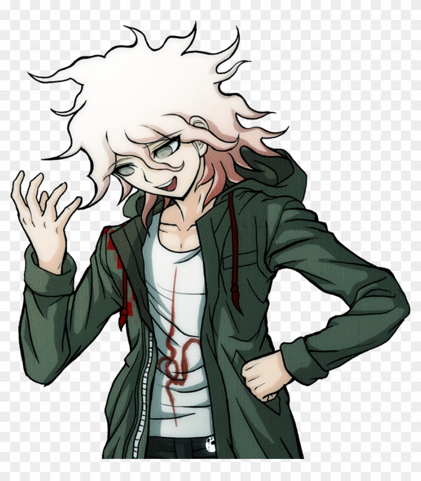 847 Kb Png - Nagito Komaeda Full Body Sprites Clipart