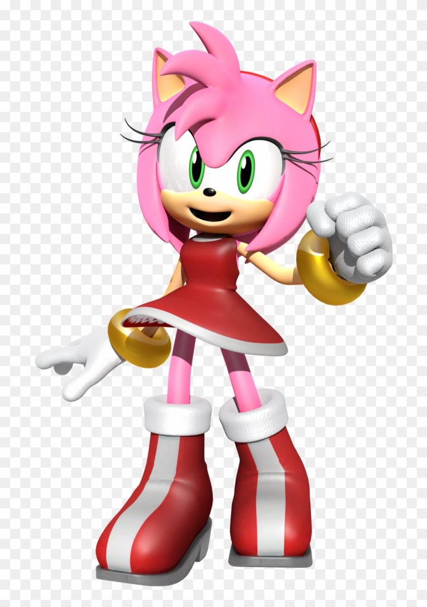 Amy Rose Render By Jaysonjeanchannel - Sonic Amy Rose Render Clipart@pikpng.com