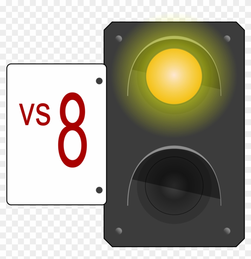 Isap Distant Signal Caution - Circle Clipart #3151667