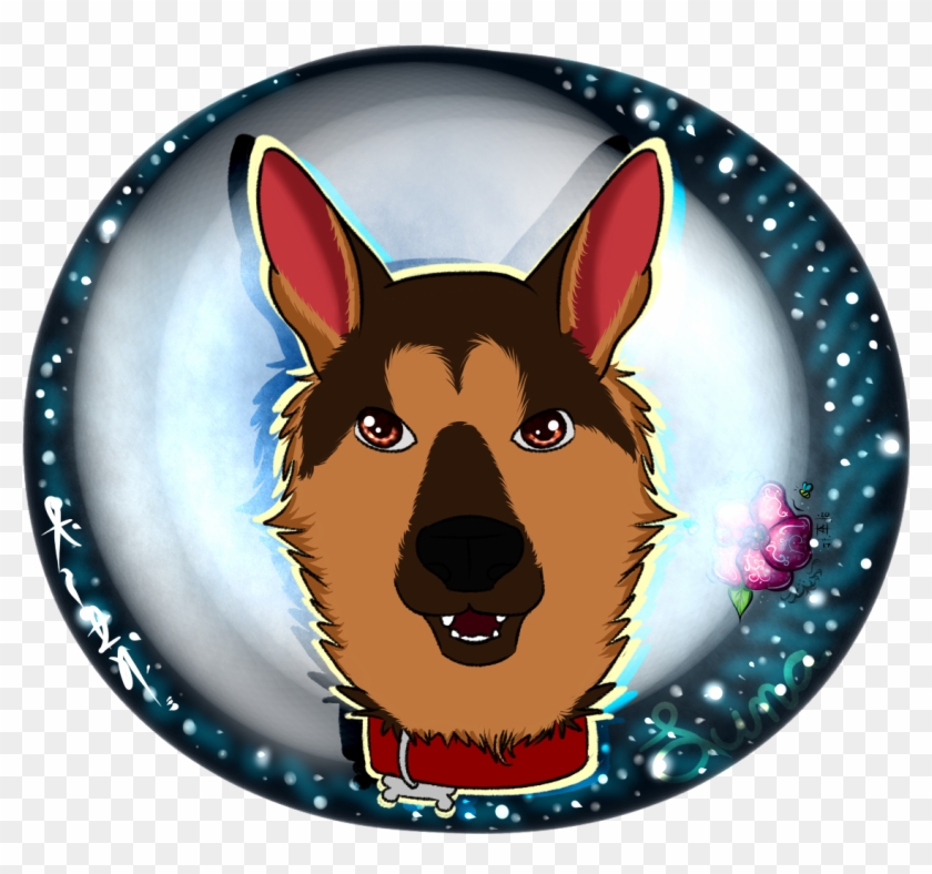 Luna - Old German Shepherd Dog Clipart #3151860