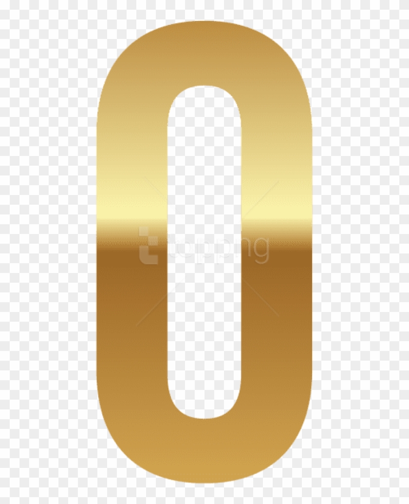 Free Png Golden Number Zero Png Images Transparent - Numeros 0 Png Clipart #3152014