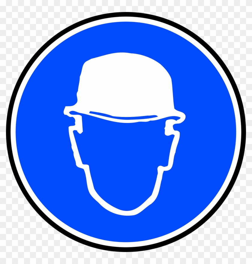Hard Hat Mandatory Signs Safety Png Image - Ppe Symbols Hard Hat Clipart #3152598