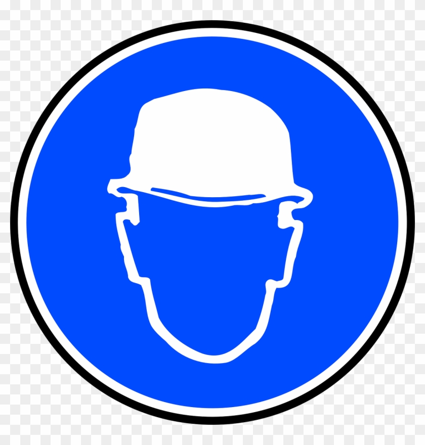 Hard Hat Mandatory Signs Safety Png Image - Ppe Symbols Hard Hat Clipart