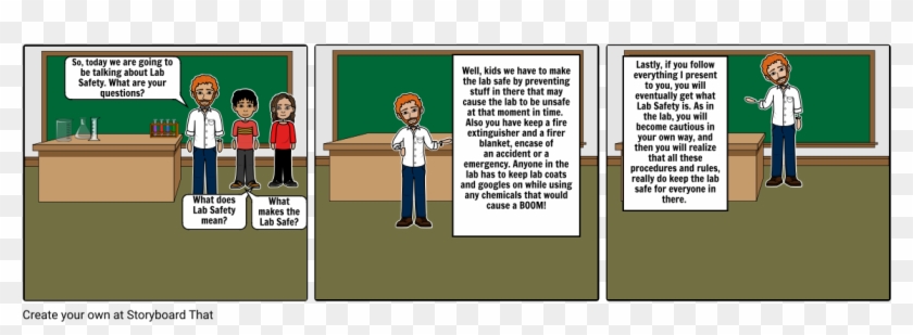 Lab Safety - Cartoon Clipart