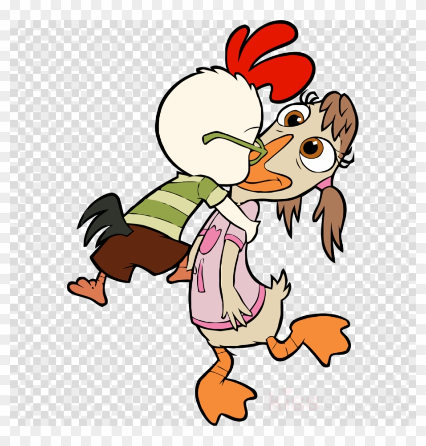 Chicken Little And Abby Clipart Abby Mallard Chicken - Chicken Little Abby Kiss - Png Download