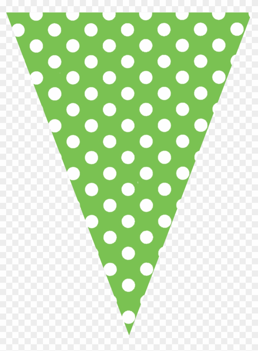 Lunares Verdes - Banderines - Argentamlf - - Banderines A Lunares Png Clipart