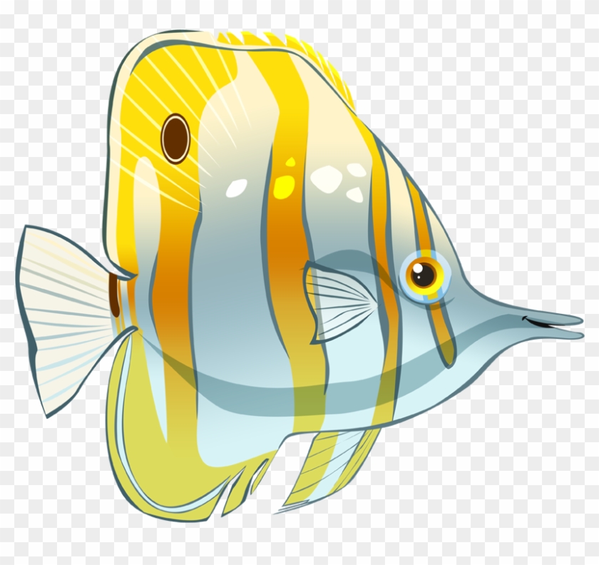 Butterfly Fish Png - Butterfly Fish Cartoon Clipart #3154431
