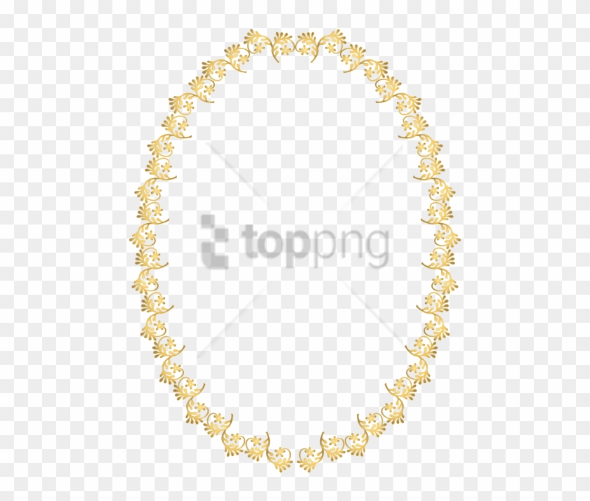 Free Png Gold Oval Frame Png Png Image With Transparent - Transparent Background Oval Frame Png Clipart #3155033