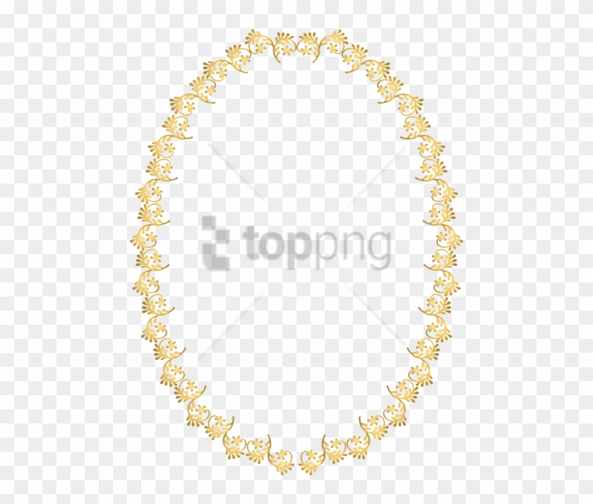 Free Png Gold Oval Frame Png Png Image With Transparent - Transparent Background Oval Frame Png Clipart