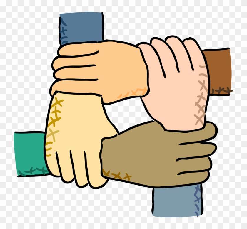 Multicultural Vector Image Illustration - Poster On Caste Discrimination Clipart