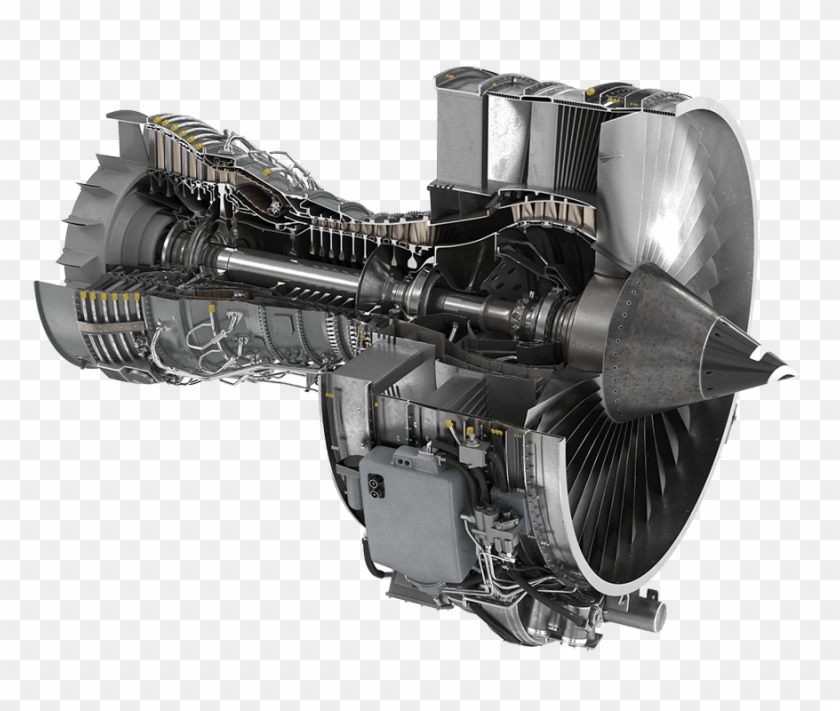 Jet Engine Turbine Cutaway - Jet Engine Cutaway Clipart