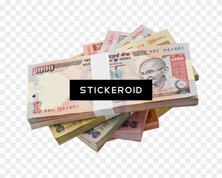 Indian Rupee Banknote - Indian Rupees Bundle Png Clipart