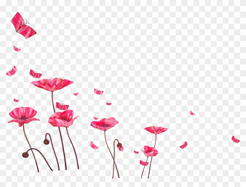Decoration Painted Pattern Hand Watercolor Design Floral - Decorative Floral Design Png Clipart