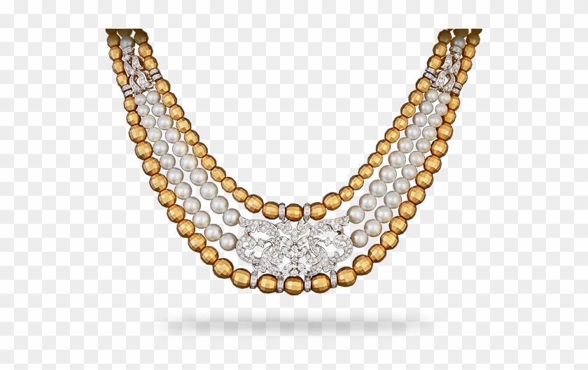Pearl Clipart Neck Chain - Necklace - Png Download