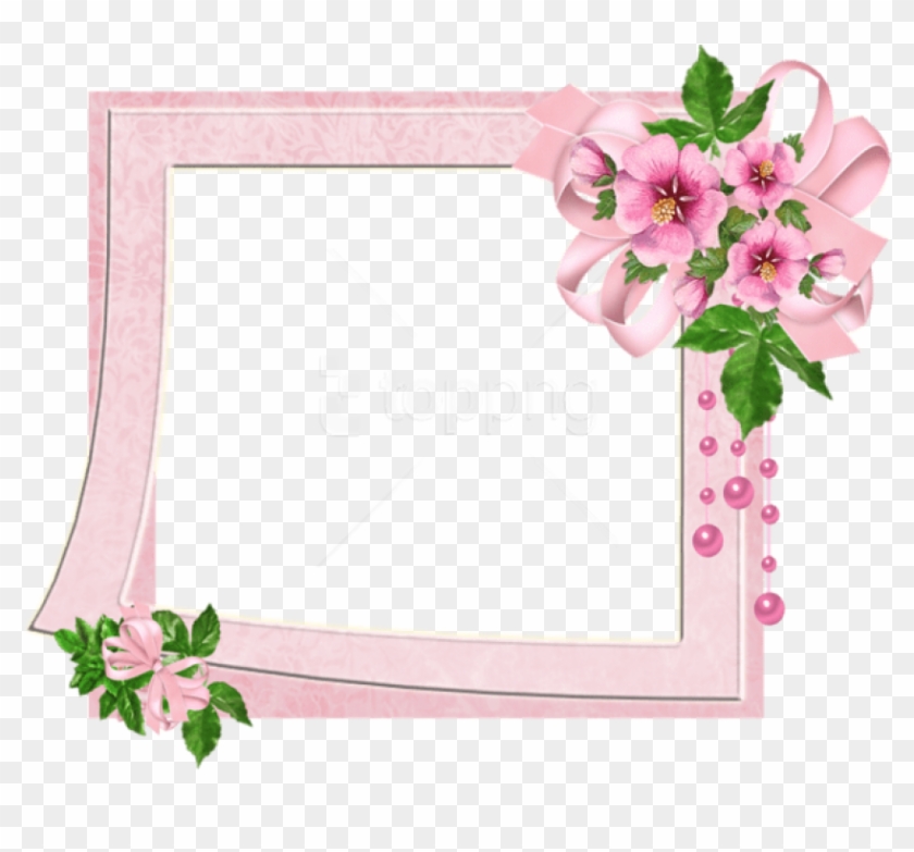 Free Png Cute Pink Transparent Photo Frame With Flowers - Good Morning Happy Thursday Sai Baba Clipart