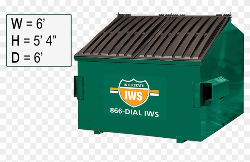 6 Yard Container - Steel Front End Load Containers Clipart