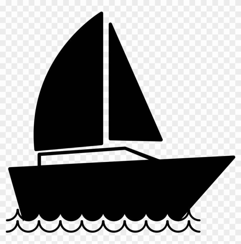Sail Boat Sailing Comments - Símbolo De Barco Png Clipart #3158199