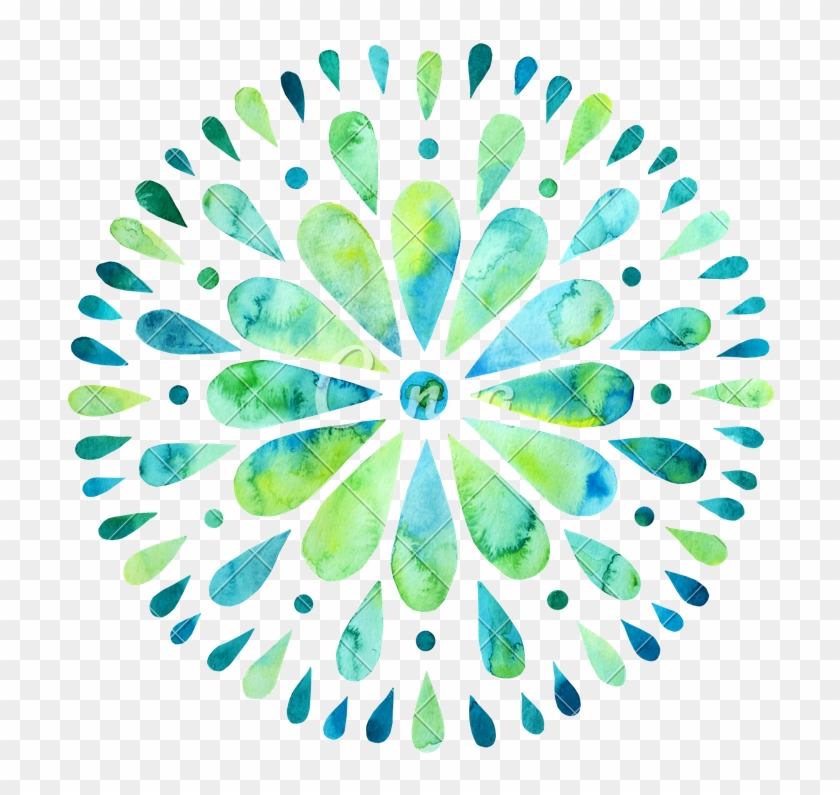 Banner Download Mandala Transparent Watercolor - Watercolor Mandala Clipart #3158947